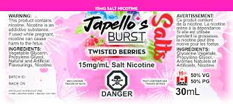 Japello's Burst Salts - Twisted Berries